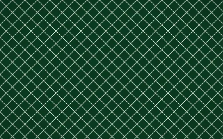 Rio Carnival Stitch Diamonds — dark green sashiko background