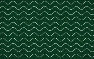 Rio Carnival Stitch Waves — dark green sashiko background