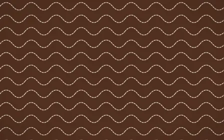 Santa Fe Adobe Stitch Waves — dark brown and beige sashiko background