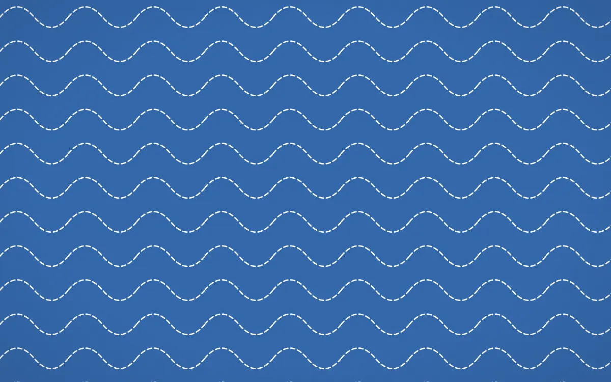 Santorini Stitch Waves — colourful blue and white sashiko background