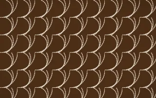 Savanna Clay Stitch Fans — dark brown and beige sashiko background