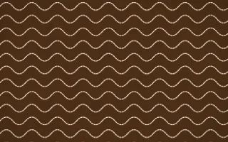 Savanna Clay Stitch Waves — dark brown and beige sashiko background