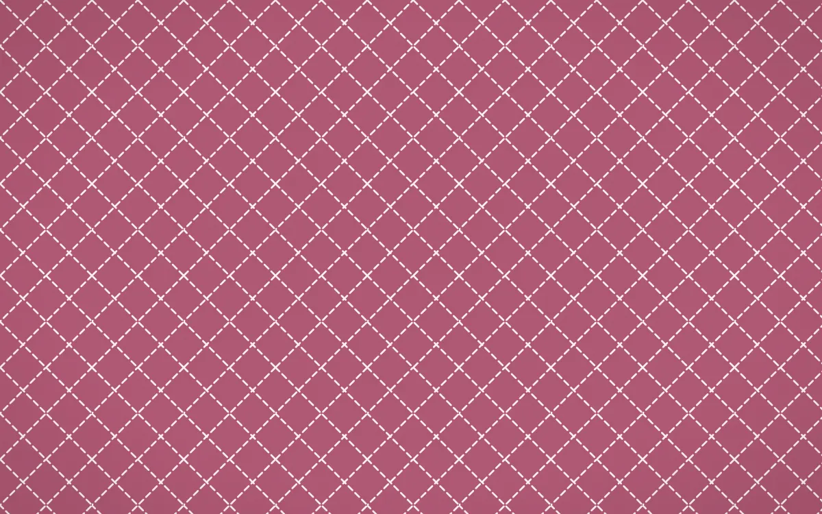 Seoul Blossom Stitch Diamonds — colourful pink and white sashiko background