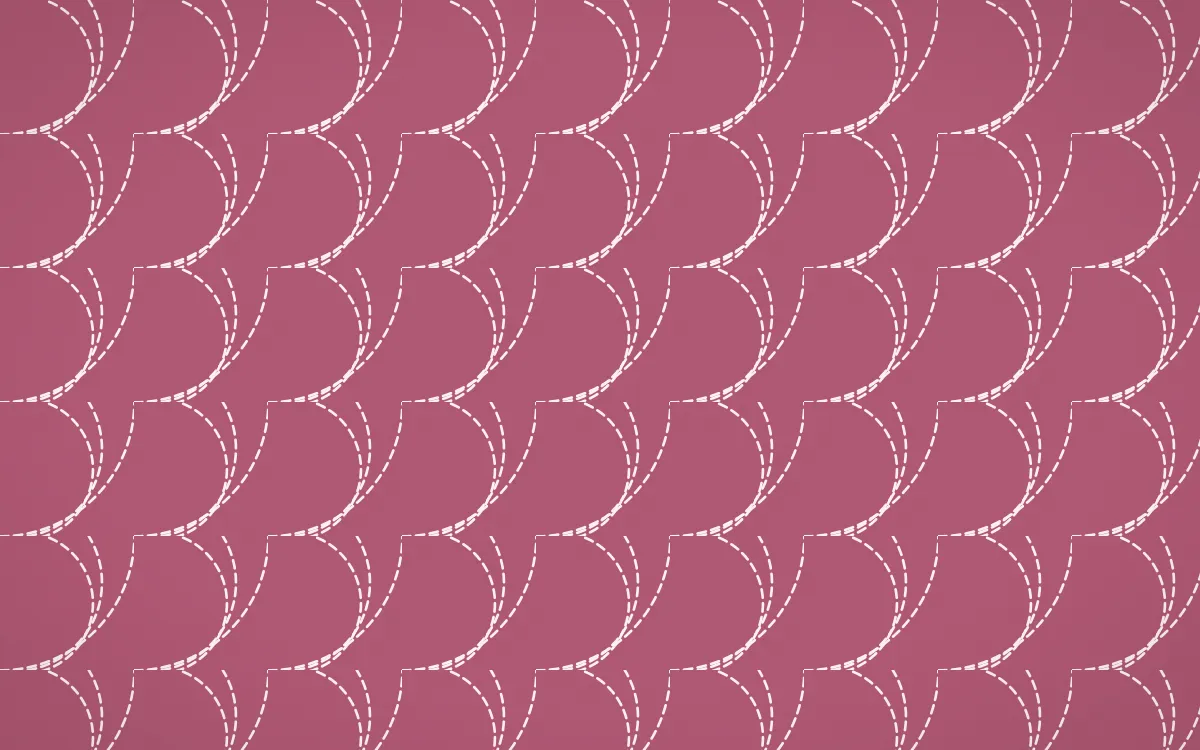 Seoul Blossom Stitch Fans — colourful pink and white sashiko background