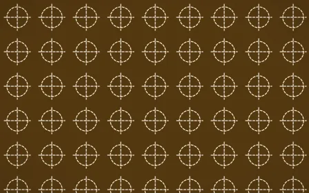 Sevilla Ochre Stitch Crosses — dark brown and beige sashiko background