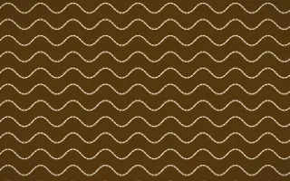 Sevilla Ochre Stitch Waves — dark brown and beige sashiko background