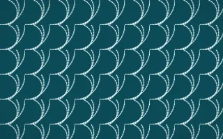 Tahiti Lagoon Stitch Fans — dark teal and white sashiko background