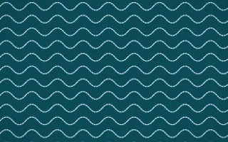 Tahiti Lagoon Stitch Waves — dark teal and white sashiko background