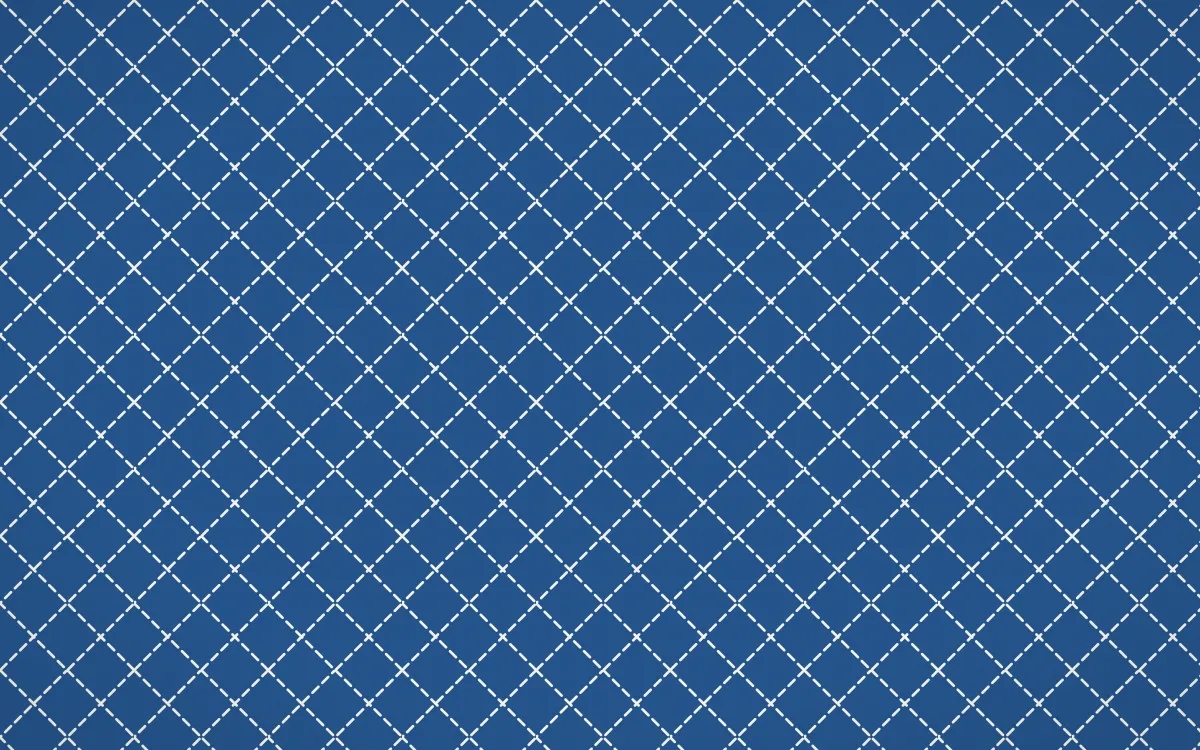 Talavera Puebla Stitch Diamonds — dark blue and white sashiko background