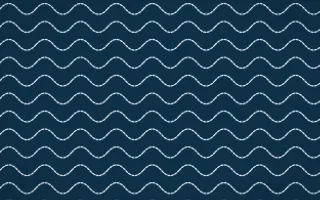 Titicaca Stitch Waves — dark blue and white sashiko background