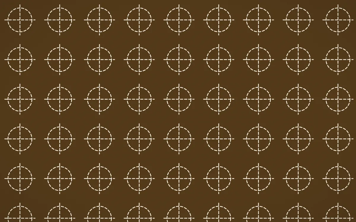 Tuscany Sun Stitch Crosses — dark brown and beige sashiko background