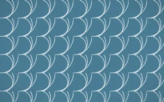 Udaipur Lake Stitch Fans — colourful blue and white sashiko background
