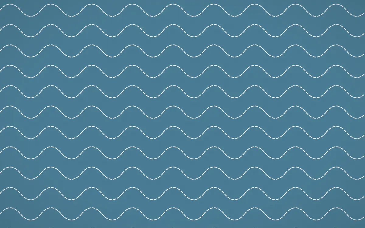 Udaipur Lake Stitch Waves — colourful blue and white sashiko background