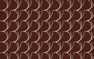 Venetian Rosso Stitch Fans — dark red and white sashiko background