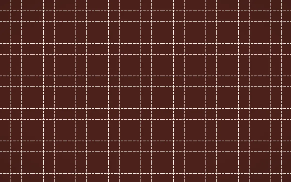 Venetian Rosso Stitch Grid — dark red and white sashiko background