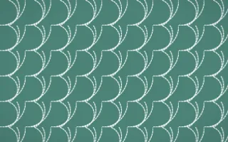 Winter Palace Stitch Fans — colourful teal and white sashiko background