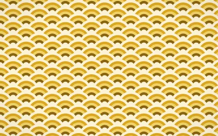 Accra Gold Fine Wave Crests — colourful brown, gold and beige seigaiha background