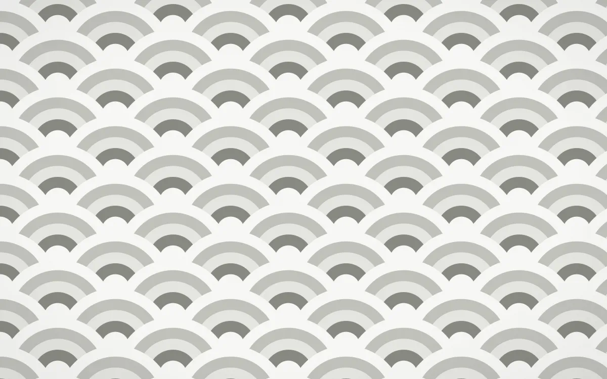 Alpine Chalk Wave Crests — colourful grey and white seigaiha background