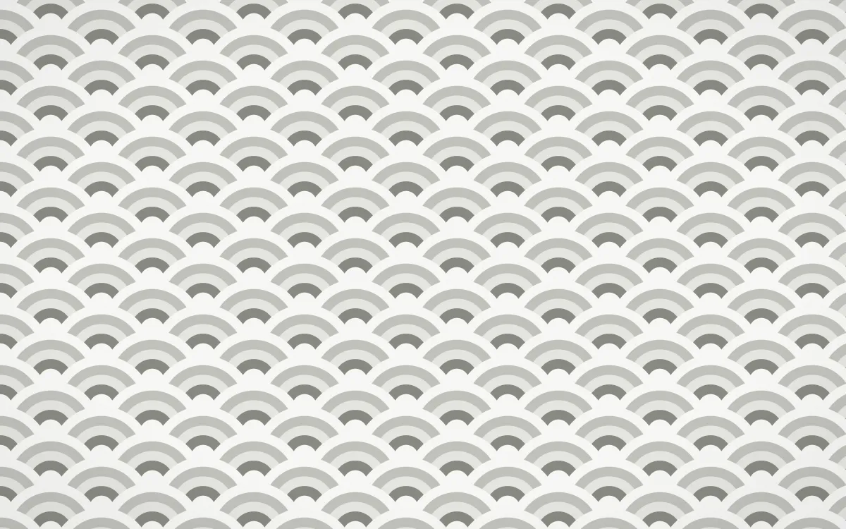 Alpine Chalk Fine Wave Crests — colourful grey and white seigaiha background