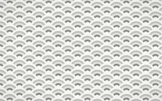 Alpine Chalk Fine Wave Crests — colourful grey and white seigaiha background