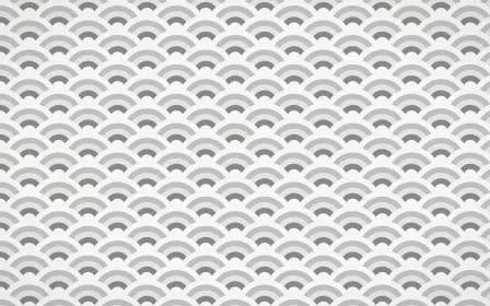 Alpine Chalk Fine Wave Crests — colourful grey and white seigaiha background