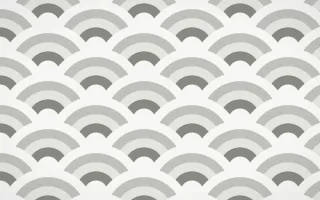 Alpine Chalk Grand Wave Crests — colourful grey and white seigaiha background