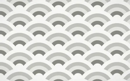 Alpine Chalk Grand Wave Crests — colourful grey and white seigaiha background