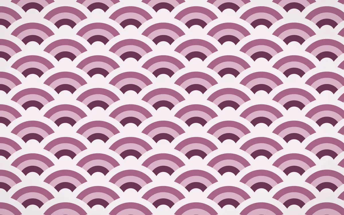 Andes Berry Wave Crests — colourful pink and white seigaiha background