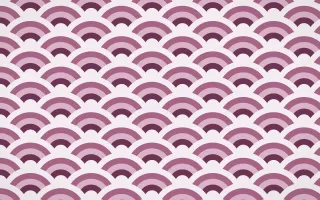 Andes Berry Wave Crests — colourful pink and white seigaiha background
