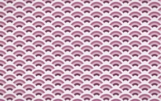 Andes Berry Fine Wave Crests — colourful pink and white seigaiha background