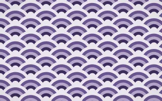Arabian Night Wave Crests — colourful purple and white seigaiha background