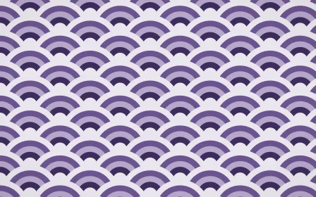 Arabian Night Wave Crests — colourful purple and white seigaiha background