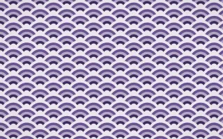 Arabian Night Fine Wave Crests — colourful purple and white seigaiha background