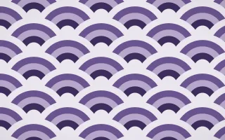 Arabian Night Grand Wave Crests — colourful purple and white seigaiha background