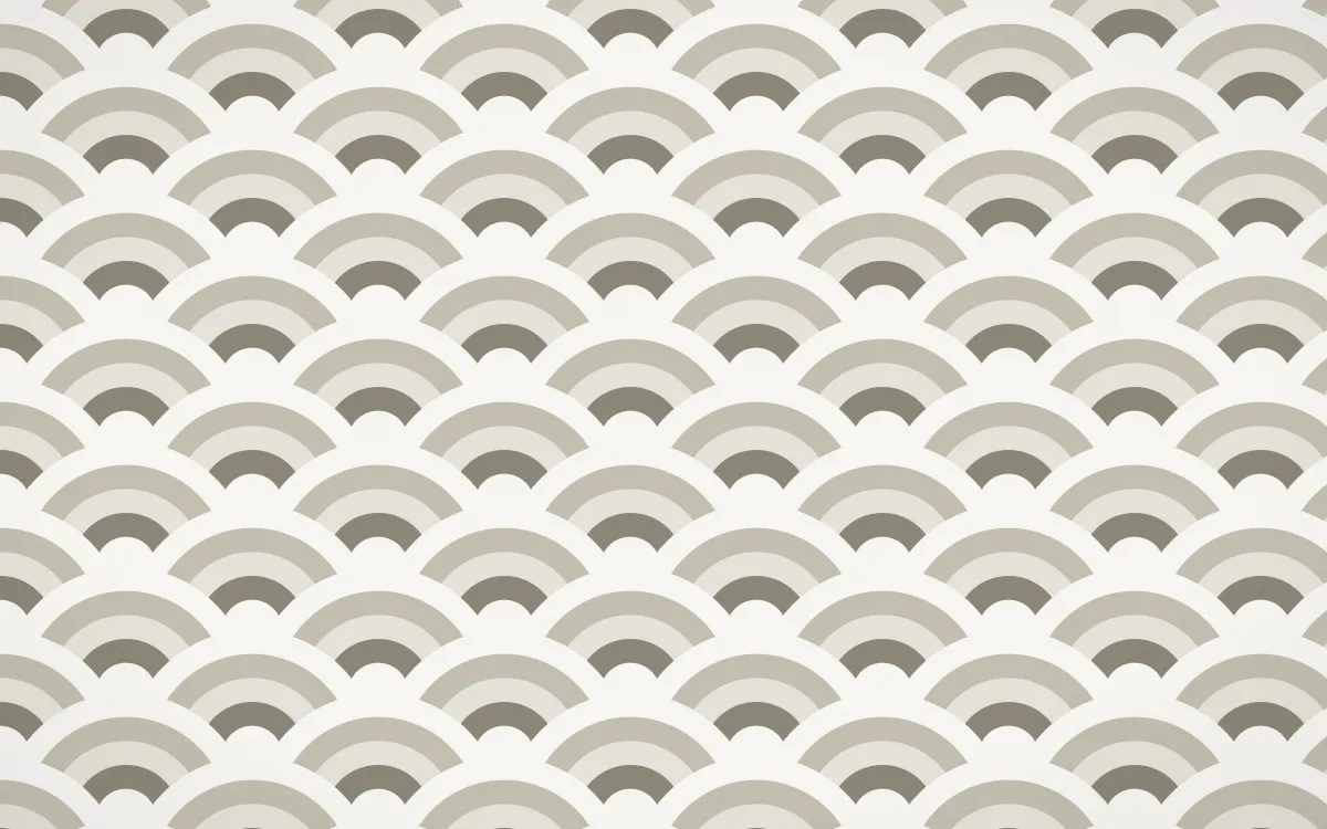 Athens Marble Wave Crests — colourful yellow and white seigaiha background