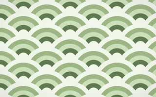Bamboo Mist Grand Wave Crests — colourful green and white seigaiha background