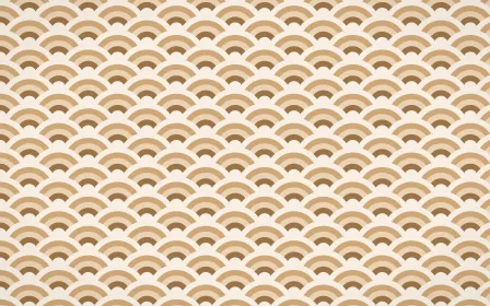 Cappadocia Fine Wave Crests — colourful orange and beige seigaiha background