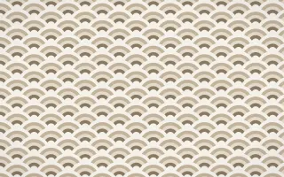 Copenhagen Hygge Fine Wave Crests — colourful orange and white seigaiha background