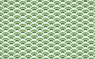 Emerald Isle Fine Wave Crests — colourful green and white seigaiha background