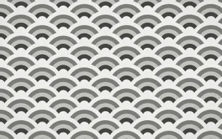 Edo Charcoal Wave Crests — colourful grey and white seigaiha background