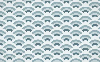 Fjord Mist Wave Crests — colourful blue, teal and white seigaiha background