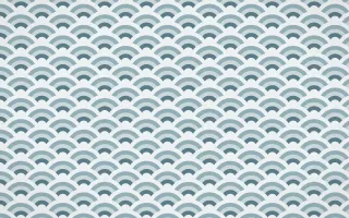 Fjord Mist Fine Wave Crests — colourful blue, teal and white seigaiha background