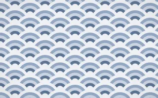 Fuji Mist Wave Crests — colourful blue and white seigaiha background