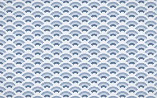 Fuji Mist Fine Wave Crests — colourful blue and white seigaiha background