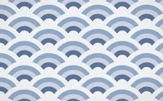 Fuji Mist Grand Wave Crests — colourful blue and white seigaiha background