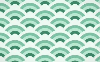 Hanbok Mint Grand Wave Crests — colourful green and white seigaiha background