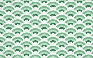 Jade Dynasty Wave Crests — colourful green and white seigaiha background