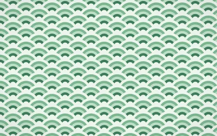 Jade Dynasty Fine Wave Crests — colourful green and white seigaiha background
