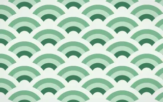 Jade Dynasty Grand Wave Crests — colourful green and white seigaiha background
