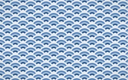 Jodhpur Indigo Fine Wave Crests — colourful blue seigaiha background